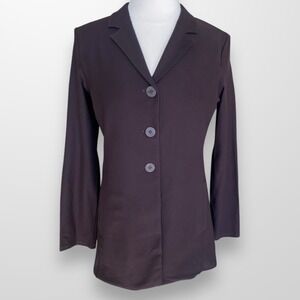 Eileen‎ Fisher Size Small Jacket Blazer Brown Long Sleeve Stretch Lightweight